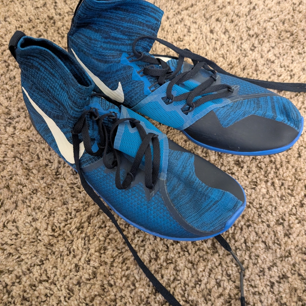 Nike Blue and Black Men's Athletic Shoes